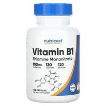 Vitamin B1 100 mg Витамин B1 Тиамин Nutricost