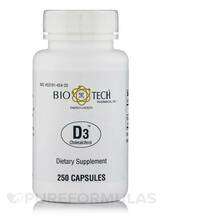 Tech Pharmacal, D3 Cholecalciferol, Вітамін D3, 250 капсул