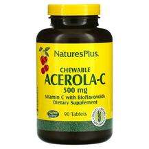 Natures Plus, Ацерола-C, Chewable Acerola-C, 90 таблеток