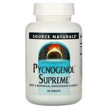 Source Naturals, Pycnogenol Supreme 60, Пікногенол Вищий, 60 т...