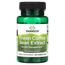 Swanson, Green Coffee Bean Extract, Екстракт Зеленої кави, 60 ...