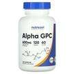 Фото товару Nutricost, Alpha GPC 600 mg, Альфа-гліцерилфосфорілхолін, 120 ...
