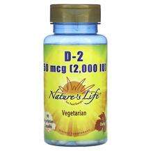 Natures Life, Витамин D2 Эргокальциферол, Vitamin D-2 50 mcg 2...