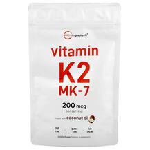 Vitamin K2 MK-7 200 mcg Витамин K2 Micro Ingredients