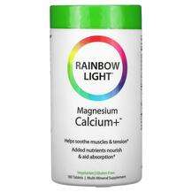 Rainbow Light, Magnesium Calcium+, Кальцій Магний, 180 таблеток