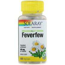 Solaray, Organically Grown Feverfew 455 mg, Піретрум 455 мг, 1...