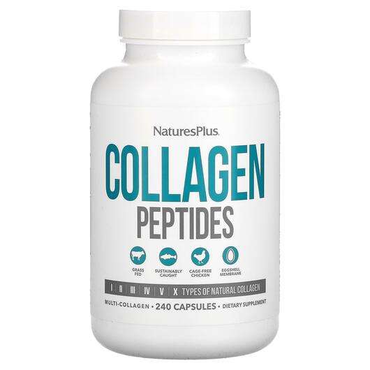 Collagen Peptides, Колагенові пептиди, 240 капсул
