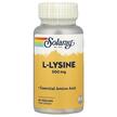 Solaray, L-Lysine 500 mg, L-Лізин 500 мг, 60 капсул