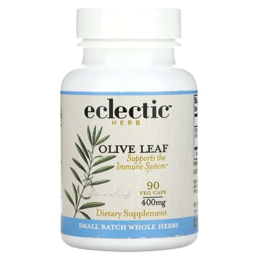 Основне фото товара Eclectic Herb, Olive Leaf 400 mg, Оливковий лист 400 мг, 90 ка...