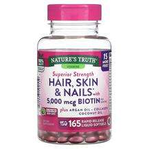 Hair Skin & Nails with Biotin 5000 mcg, Шкіра нігті волосс...