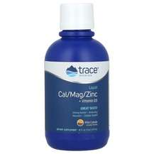 Trace Minerals, Кальций Магний D3, Liquid Cal/Mag/Zinc + Vitam...