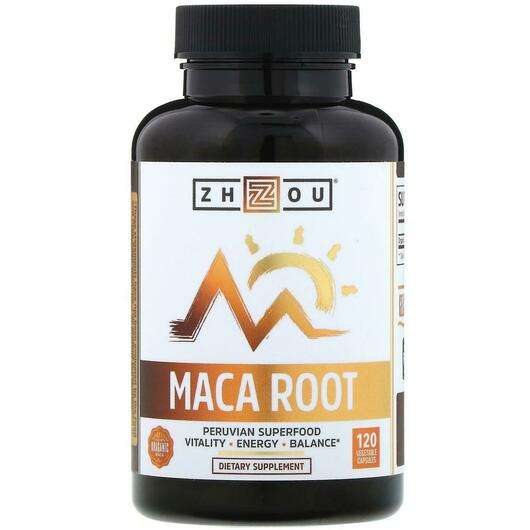 Основное фото товара Zhou Nutrition, органический корень мака, Organic Maca Root, 1...