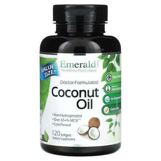Основне фото товара Emerald, Coconut Oil, Кокосова олія, 120 капсул