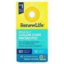 Renew Life, Пробиотики, Ultimate Flora Colon Care Probiotic 80...