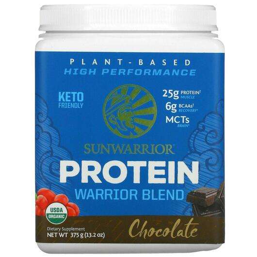 Warrior Blend Protein Organic Plant-Based Chocolat, Органічний Протеїн, 375 г