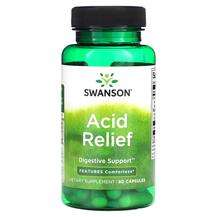 Acid Relief Поддержка пищеварения Swanson 60 капсул