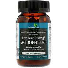Future Biotics, Longest Living Acidophilus+, Ацидофілус, 100 к...