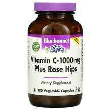 Bluebonnet, Vitamin C - 1000 mg Plus Rose Hips, 180 Veggie Caps