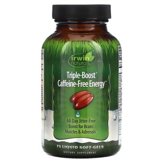 Основне фото товара Triple-Boost Caffeine-Free Energy, Кофеїн, 75 капсул