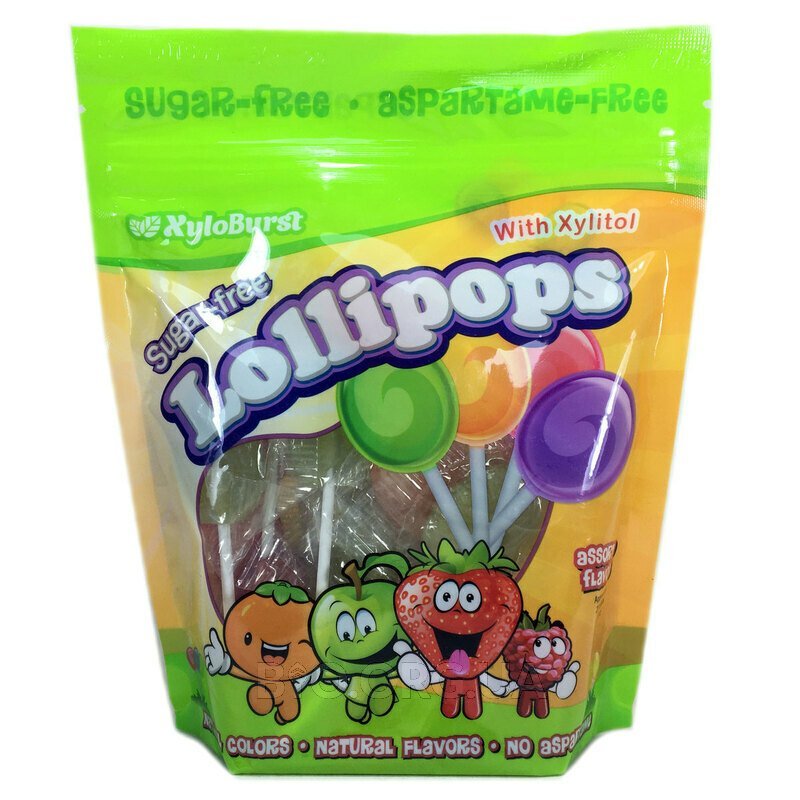 SugarFree Lollipops with Xylitol Assorted Flavors Ap Xyloburst