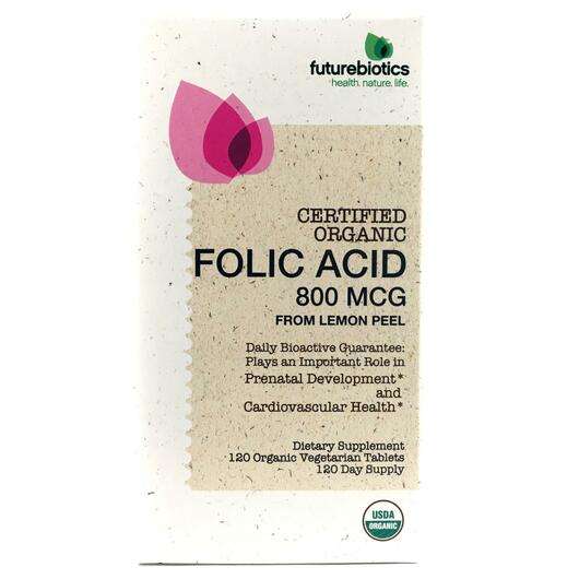 Folic Acid 800 mcg, Фолиевая кислота 800 мкг, 120 таблеток