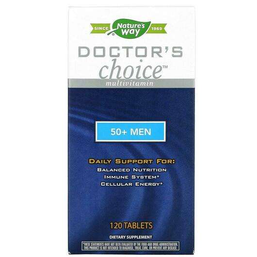 Основне фото товара Doctor's Choice Multivitamin 50+ Men, Мультивітаміни для чолов...