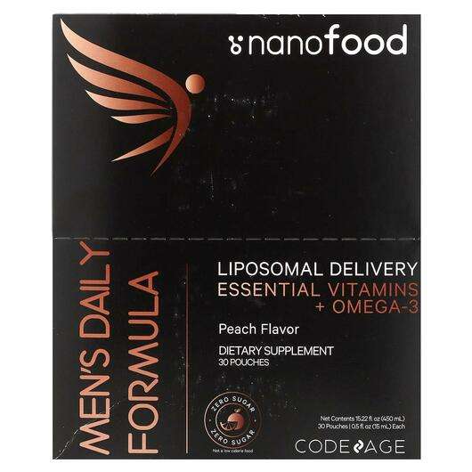 Основное фото товара Омега 3, Nanofood Men's Daily Formula Liposomal Delivery Essen...