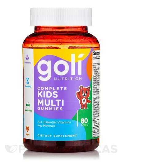 Основное фото товара Goli Nutrition, Мультивитамины, Complete Kids Multi Gummies, 8...