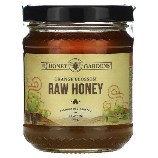 Основное фото товара Honey Gardens, Мед, Raw Honey Orange Blossom, 255 г
