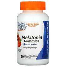 Doctor's Best, Melatonin Gummies 5 mg, Мелатонін 5 мг, 60...