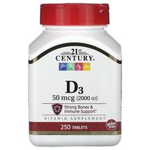Вітамін D3 D3 50 mcg 2000 IU 21st Century