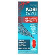 Kori, Pure Antarctic Krill Oil Multi-Benefit Omega-3 1200 mg, ...