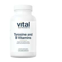 Vital Nutrients, L-Тирозин, Tyrosine and B Vitamins, 100 капсул