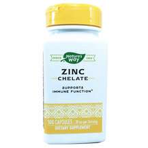 Nature's Way, Хелат Цинка 30 мг, Zinc Chelate 30 mg, 100 капсул