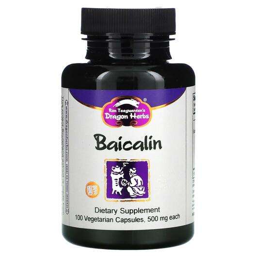 Основное фото товара Dragon Herbs, Байкалин 500 мг, Baicalin 500 mg, 100 капсул