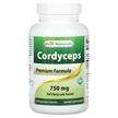 Фото товару Best Naturals, Cordyceps 750 mg, Гриби Кордіцепс, 120 капсул