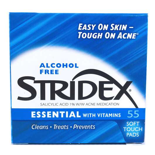 Stridex Essential, Серветки Страйдекс, 55 серветок