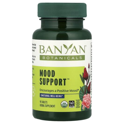 Основне фото товара Banyan Botanicals, Mood Support, Підтримка стресу, 90 таблеток