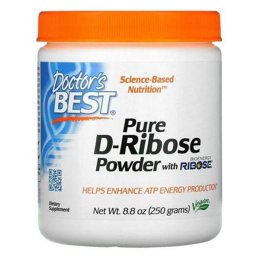 Pure D-Ribose Powder, D-рибоза в порошку, 250 г