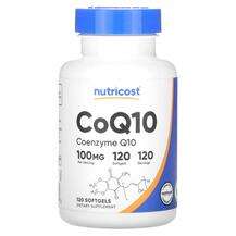 Nutricost, Коэнзим Q10, CoQ10 100 mg, 120 капсул