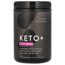 Sports Research, Keto Plus Fruit Punch, 315 g