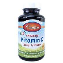 Carlson, Kid's Vitamin C 250 mg, Дитячий вітамін С 250 мг...