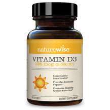 Naturewise, Vitamin D3 5000 IU, Вітамін D3 5000 МО, 90 капсул