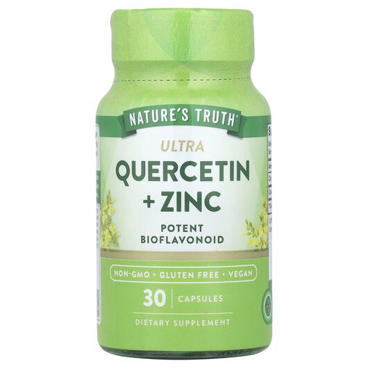 Основное фото товара Nature's Truth, Кверцетин, Ultra Quercetin + Zinc, 30 капсул