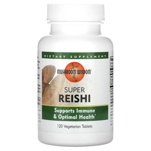 Основное фото товара Mushroom Wisdom, Грибы Рейши, Super Reishi, 120 таблеток