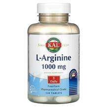 KAL, L-Arginine 1000 mg, L-Аргінін, 120 таблеток
