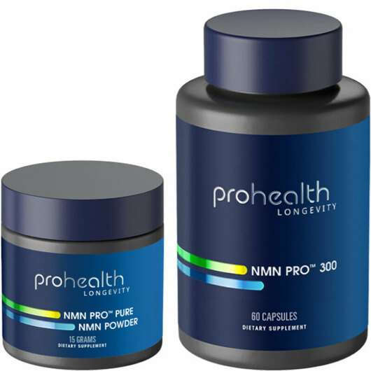 Основне фото товара ProHealth Longevity, NMN Pro 300 + 15 Gramm Powder, Нікотинамі...