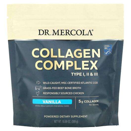 Collagen Complex Type l ll & lll Vanilla 5 g, Колаген, 309 г