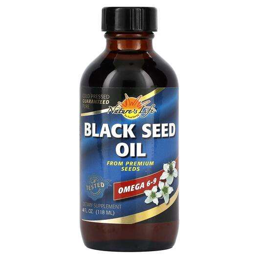 Основне фото товара Natures Life, Black Seed Oil, Чорний кмин, 118 мл