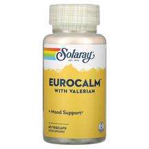 Solaray, Eurocalm with Valerian, Валеріана, 60 капсул